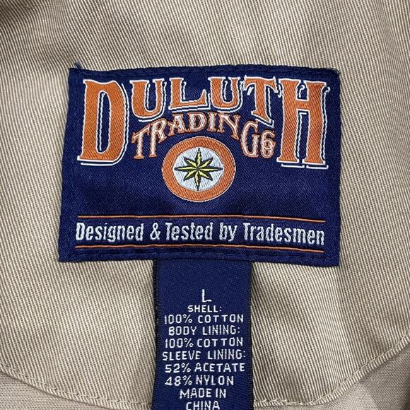 Duluth Trading Co Men's Outdoor Canvas Jacket Large - Picture 11 of 16